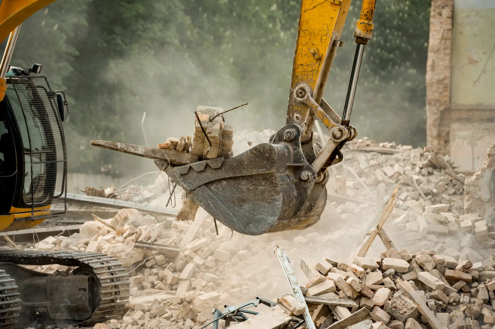 Demolition and tear-out work by DB Excavation near Prescott, Arizona