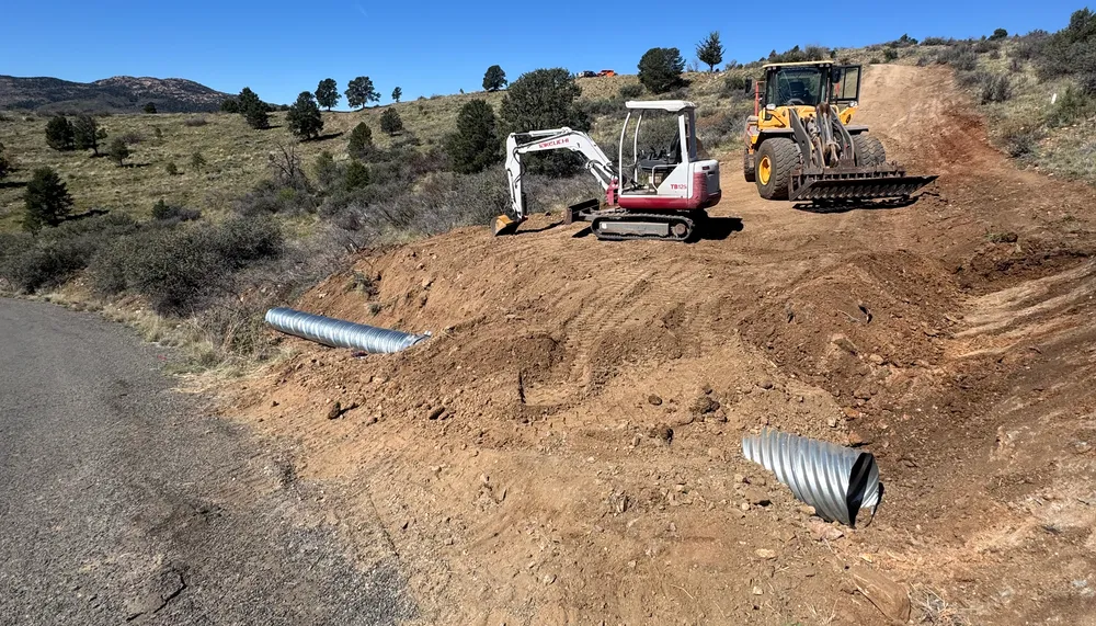Drainage system and drywell installation near Prescott